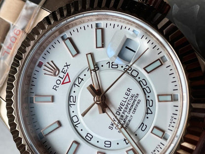 Noob FACTORY 1:1 Rolex Sky-Dweller 326934 SS Best Edition White Dial A23J