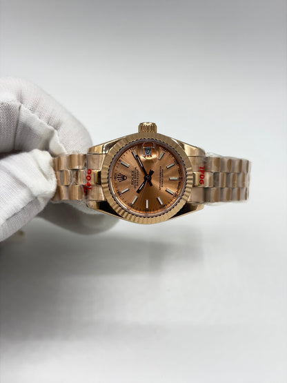 Rolex Lady-Datejust 26 Yellow Gold Champagne Index Dial Ref.179178