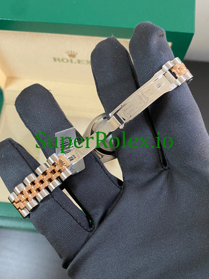 Rolex Lady-Datejust 26 Everose Gold and Steel Diamond Dial Ref.179171