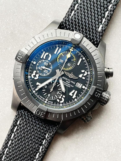 GF Factory 1:1 Breitling Avenger Bandit DLC Best Edition Black Dial A7750