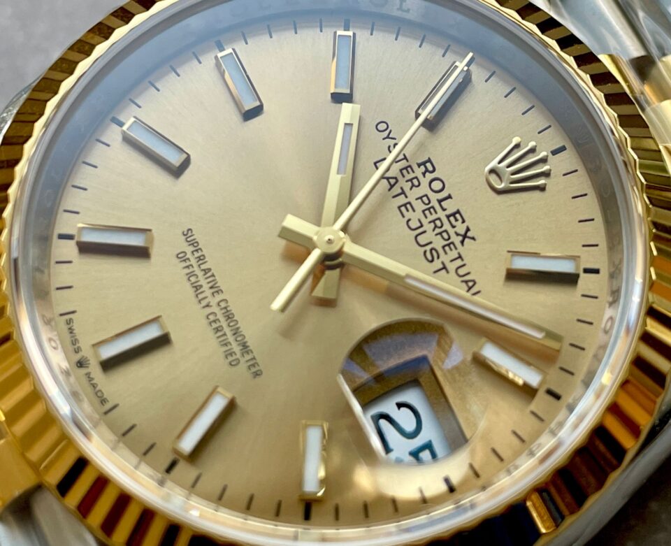 VSF Factory 1:1 Best Rolex DateJust 36 SS 126233 Edition 904L Steel YG Stick Dial VS3235