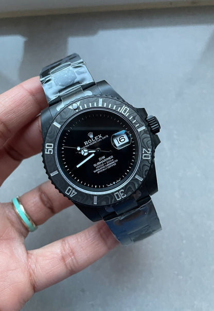 VSF FACTORY 1:1 Rolex Submariner DiW 904L DLC Graduated Blue Dial VS3135