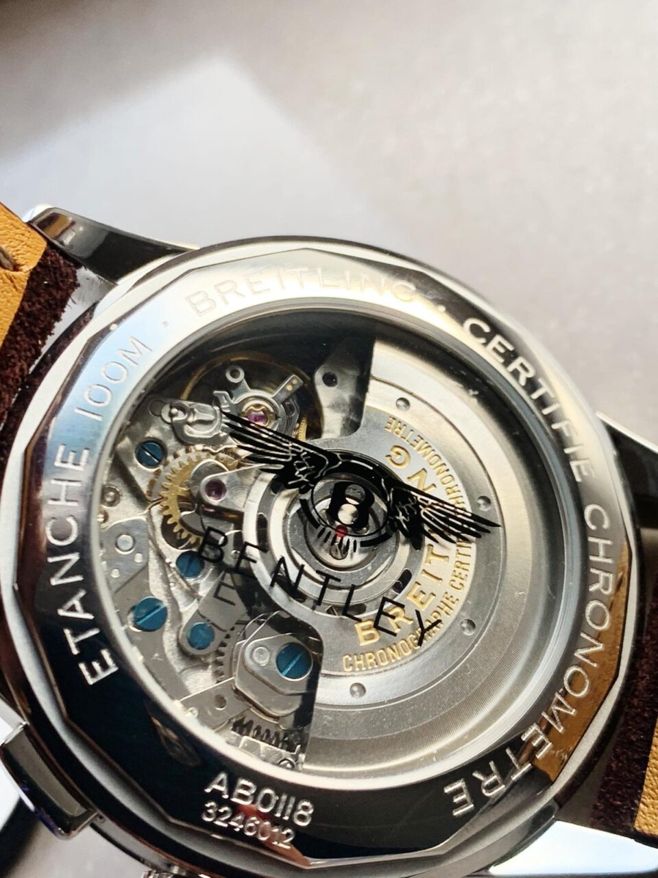 GF Factory 1:1 Breitling Premier B01 Chrono SS 42mm Best Edition White/Black Dial A7750