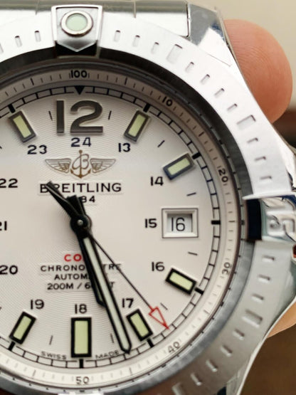 GF Factory 1:1 Breitling Colt Automatic 44mm SS Best Edition White Textured Dial A2824