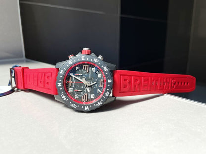 OGF Factory 1:1 Breitling Endurance pro 44mm Black dial Red Rubber Strap quartz movement